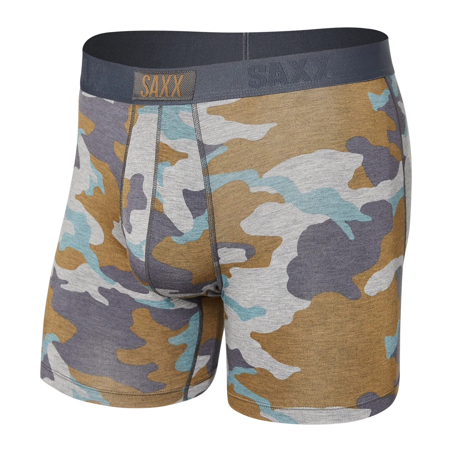 Saxx Men's Vibe Boxer Brief-Woodland Camo - Andy Thornal Company