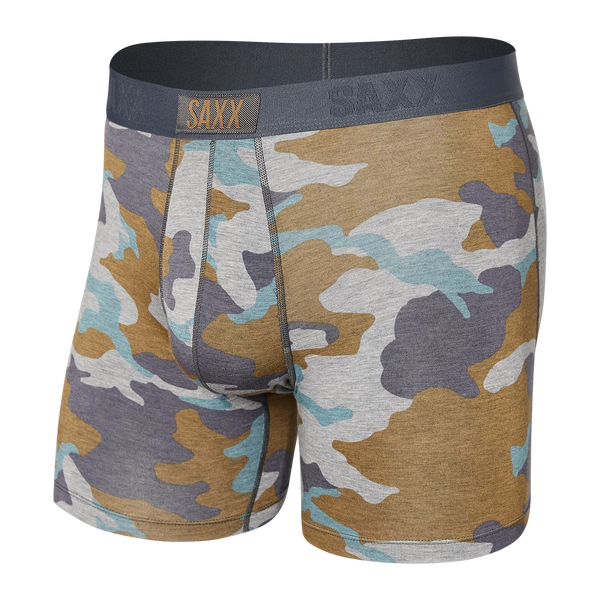 Saxx Men's Vibe Boxer Brief- Grey Supersize Camo