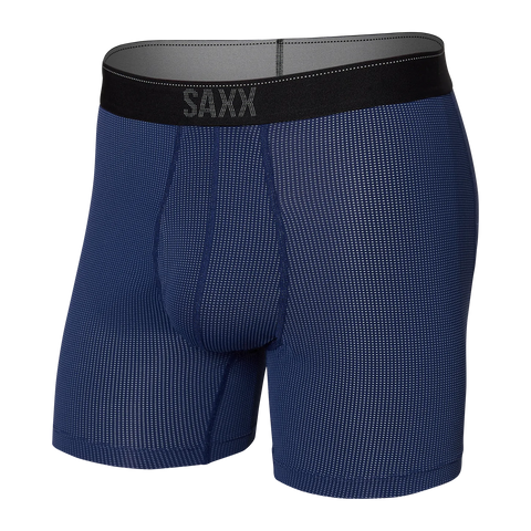 Saxx Men's Quest Boxer Brief Fly- Midnight Blue II