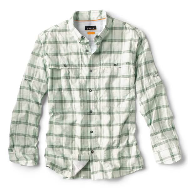 Orvis Men's LS Open Air Caster Shirt / Fiddlehead Plaid
