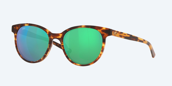 Costa Del Mar Isla Sunglasses - Shiny Tortoise/Green Mirror 580G
