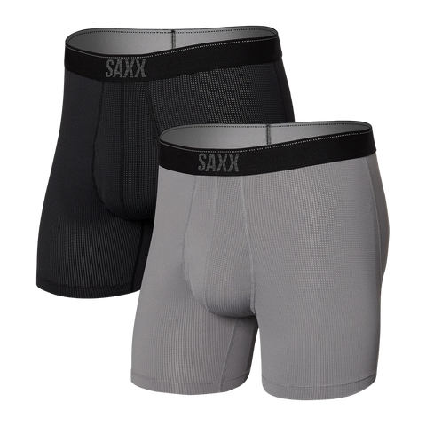 Saxx Men's Volt Boxer Brief 2/Pk/ Party at Settlemeirs-Blk