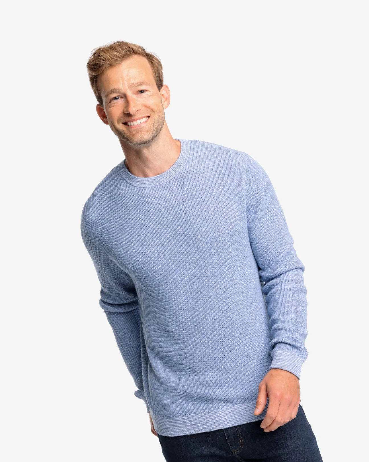 Southern Tide Men s Bailer Jade Crewneck Sweater Harbour Mist