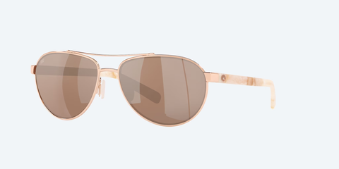 Costa Del Mar Fernandina Sunglasses - Shiny Rose Gold/Silver 580G