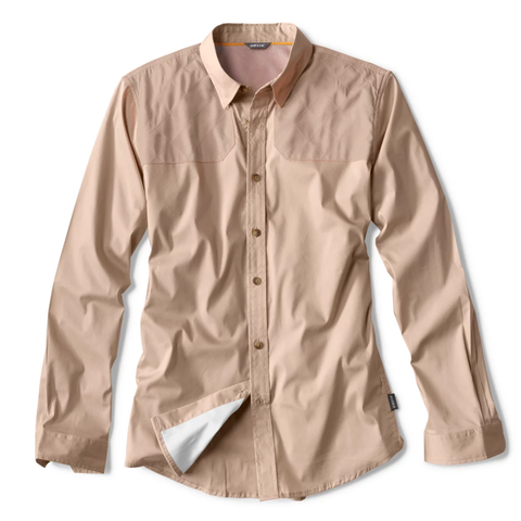 Orvis Men's LS Featherweight Shooting Shirt / Sand