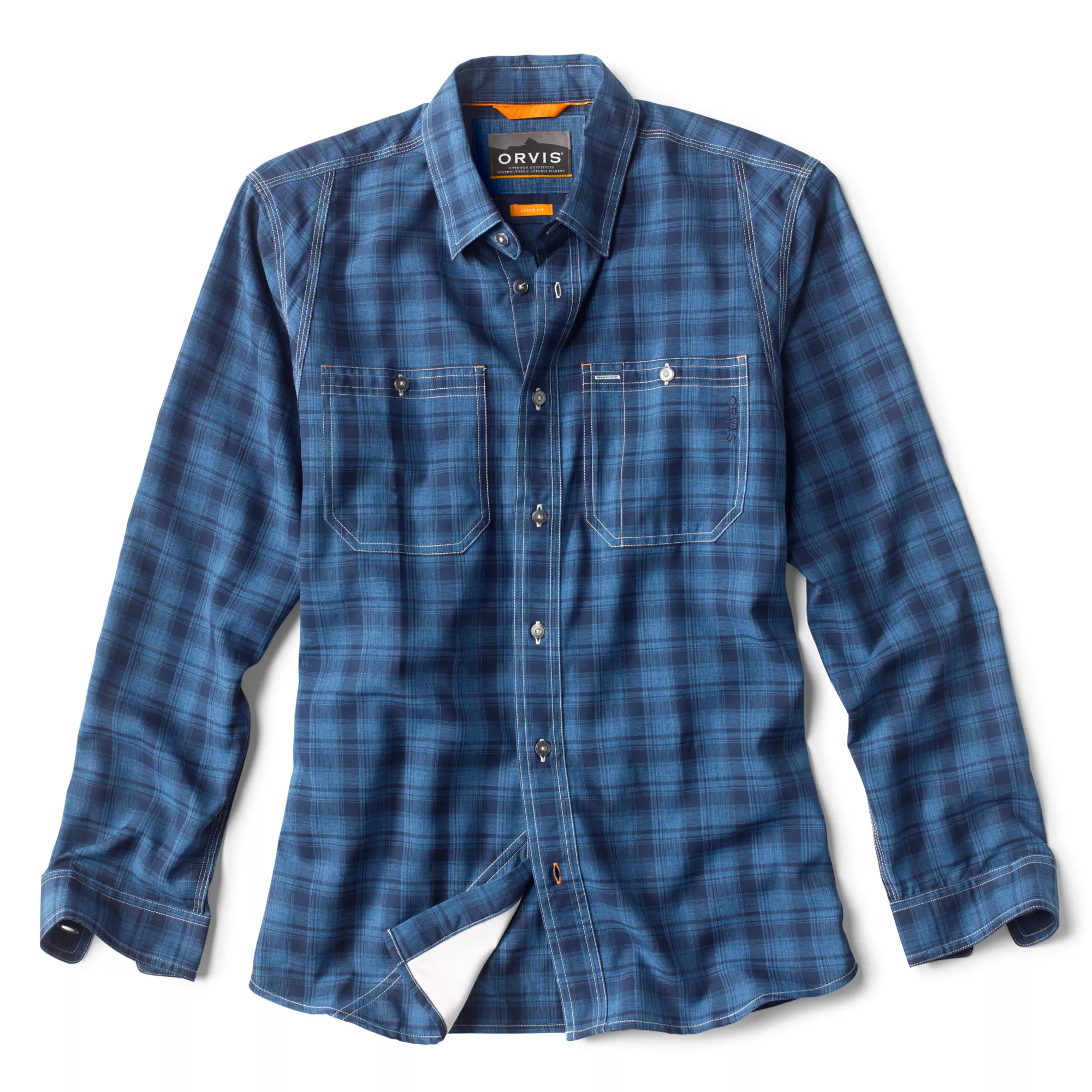 Orvis LS Tech Chambray Work Shirt / Blue Moon - Andy Thornal Company