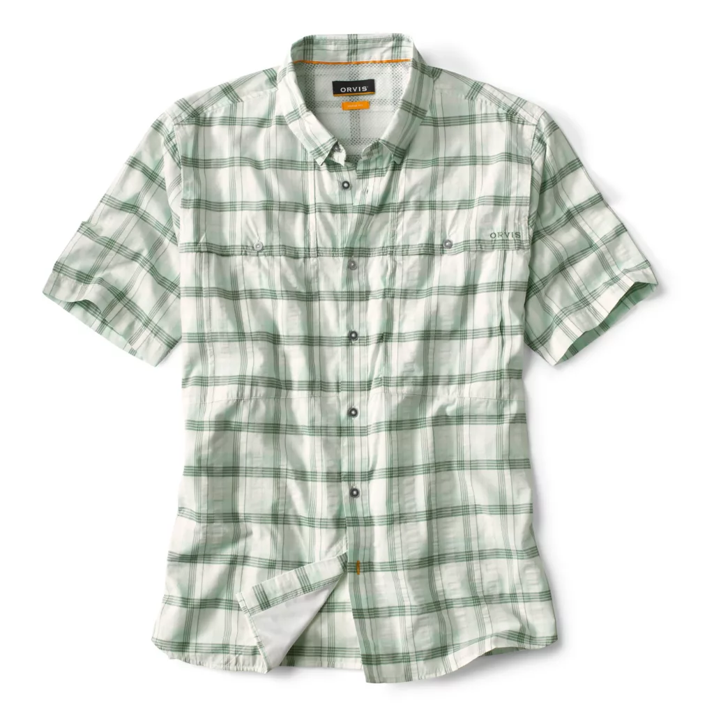 Orvis Men's SS Open Air Plaid Caster Shirt / Fiddlehead - Andy Thornal  Company