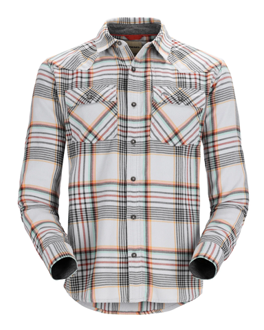 Simms M's Santee Flannel / Sterling-Clay-Carbon Neo Plaid