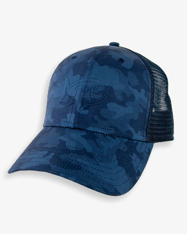 Southern Tide Camo Skipjack Performance Trucker / True Navy