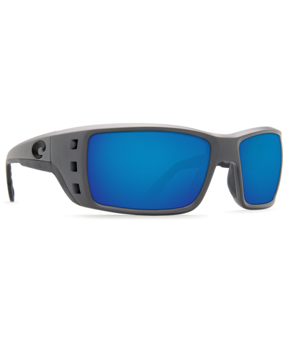 Costa Del Mar Permit Sunglasses - Matte Gray / Blue Mirror 580P
