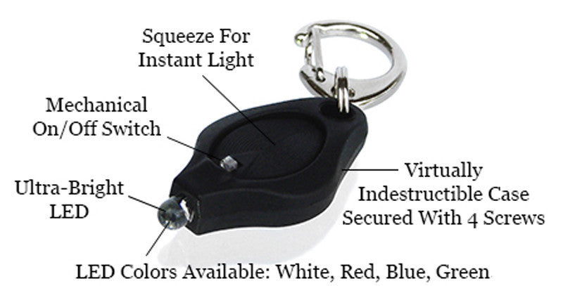 U-Customize it - DUO-BEAM LED KEY CHAIN - Light Up Optical