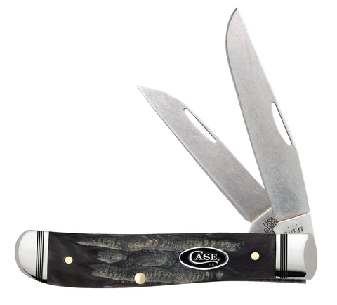 Jigged Buffalo Horn S35VN Mini Trapper