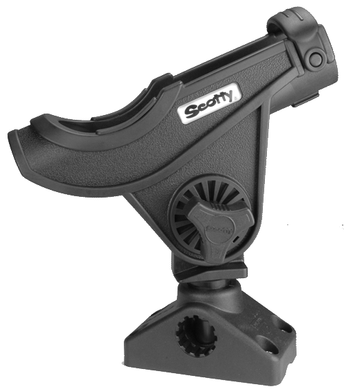 baitcaster reel on spinning rod Scotty Baitcaster Rod Holder