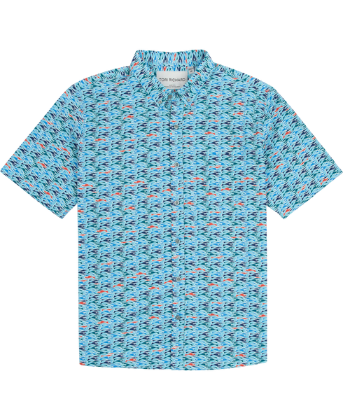 Tori Richard Shoal Cool S/S Shirt / Pool
