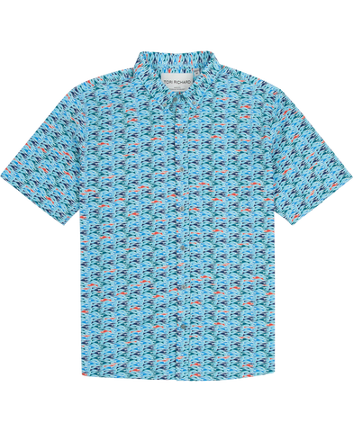 Tori Richard Shoal Cool S/S Shirt / Pool
