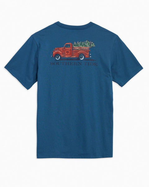Southern Tide S/S Skipjack's Tree Farm Tee / Dark Blue