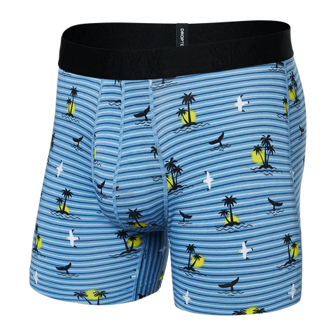 Saxx Men's DropTemp Boxer Brief / Offshore Breeze - Blue