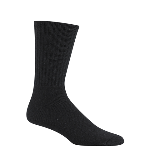Wigwam Super 60 Crew Midweight Cotton 3 Pack/Black #S1077-052