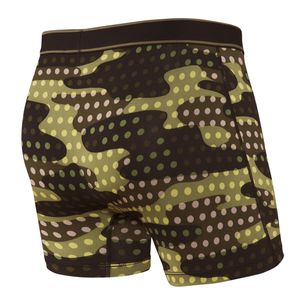 Saxx Men's Daytripper Boxer Brief/ Black Polka Camo