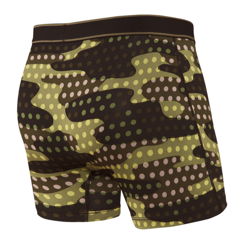 Saxx Men's Daytripper Boxer Brief/ Black Polka Camo