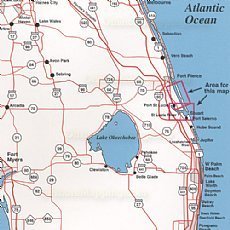 Top Spot - Fishing Map N215, Stuart to South Fort Pierce and St.Lucie