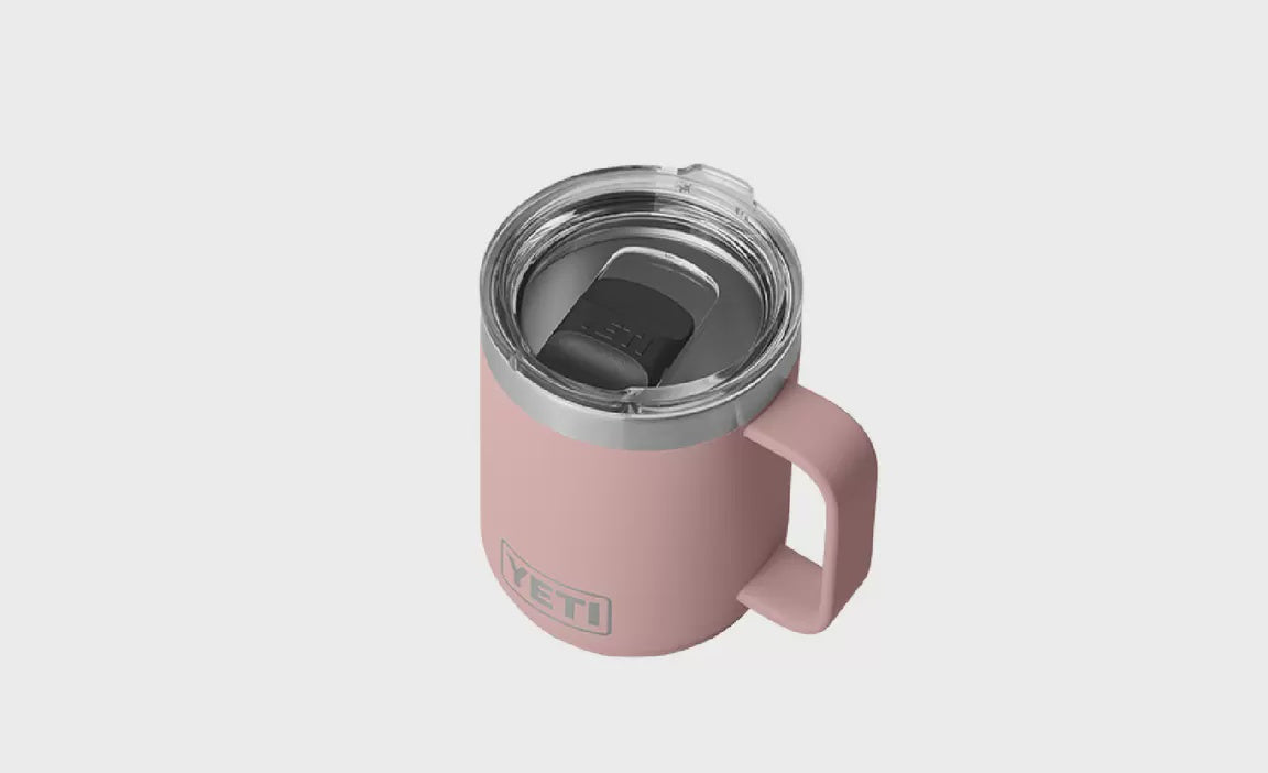 Yeti Rambler 10oz Mug Stackable /Sandstone Pink - Andy Thornal Company