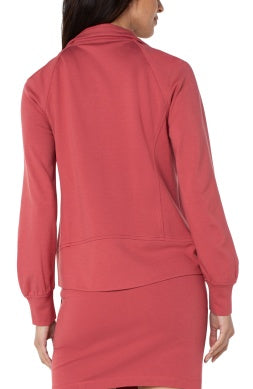 Liverpool Full Zip Seamed Jacket / Rosebud